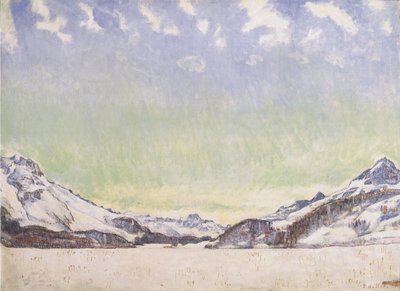 Snow in Engadin by Ferdinand Hodler